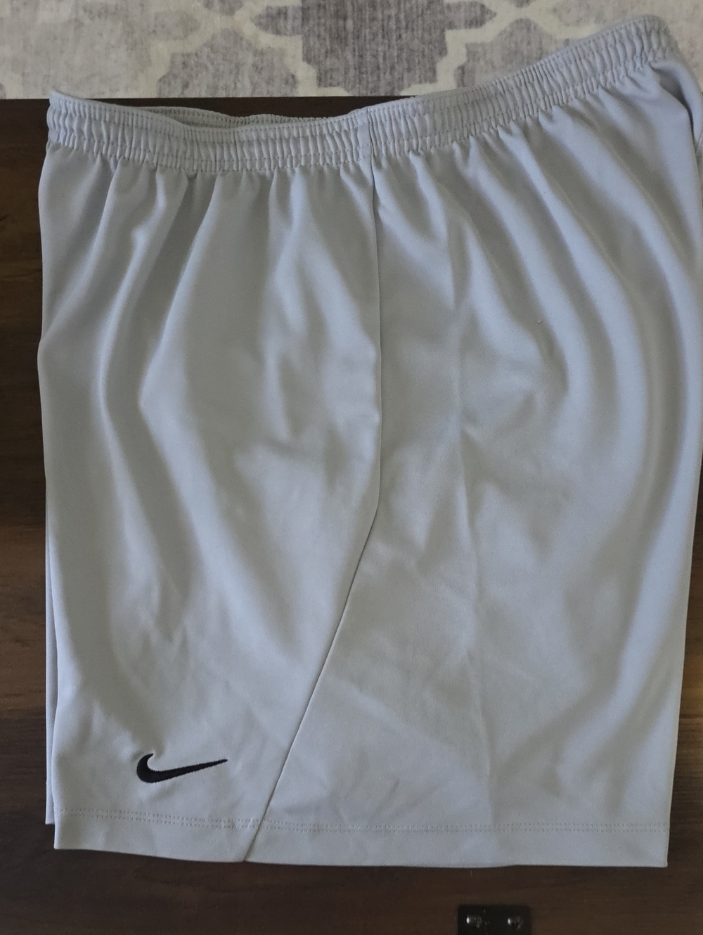 Nike Men’s Grey Athletic Shorts with Swoosh